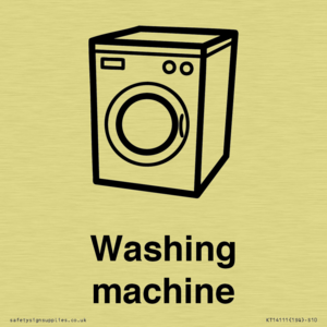 Dementia washing machine sign